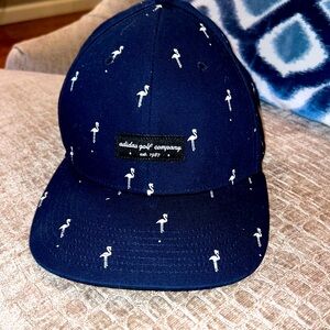 Adidas hat with flamingos